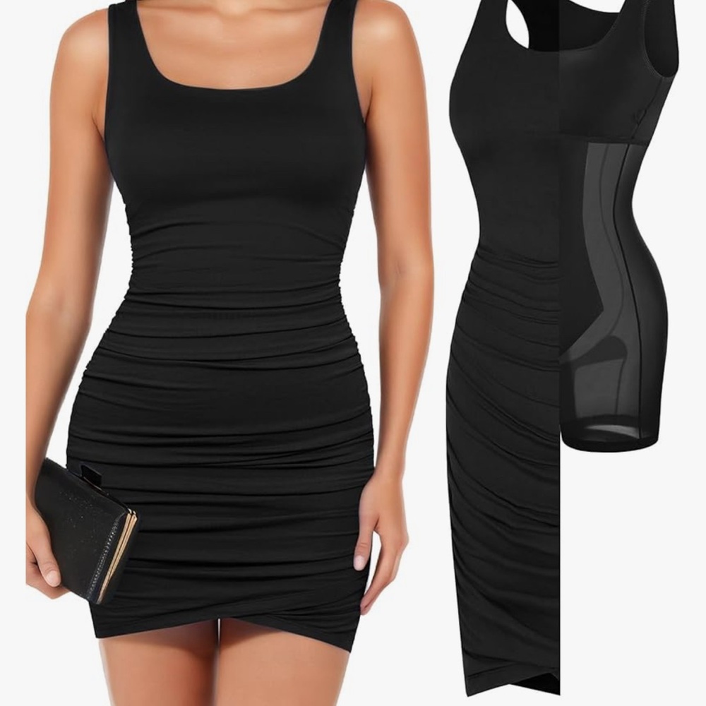 Elegant Black Midi Dress